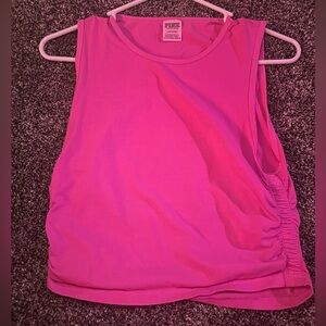 PINK crop tank tops, pink, size large